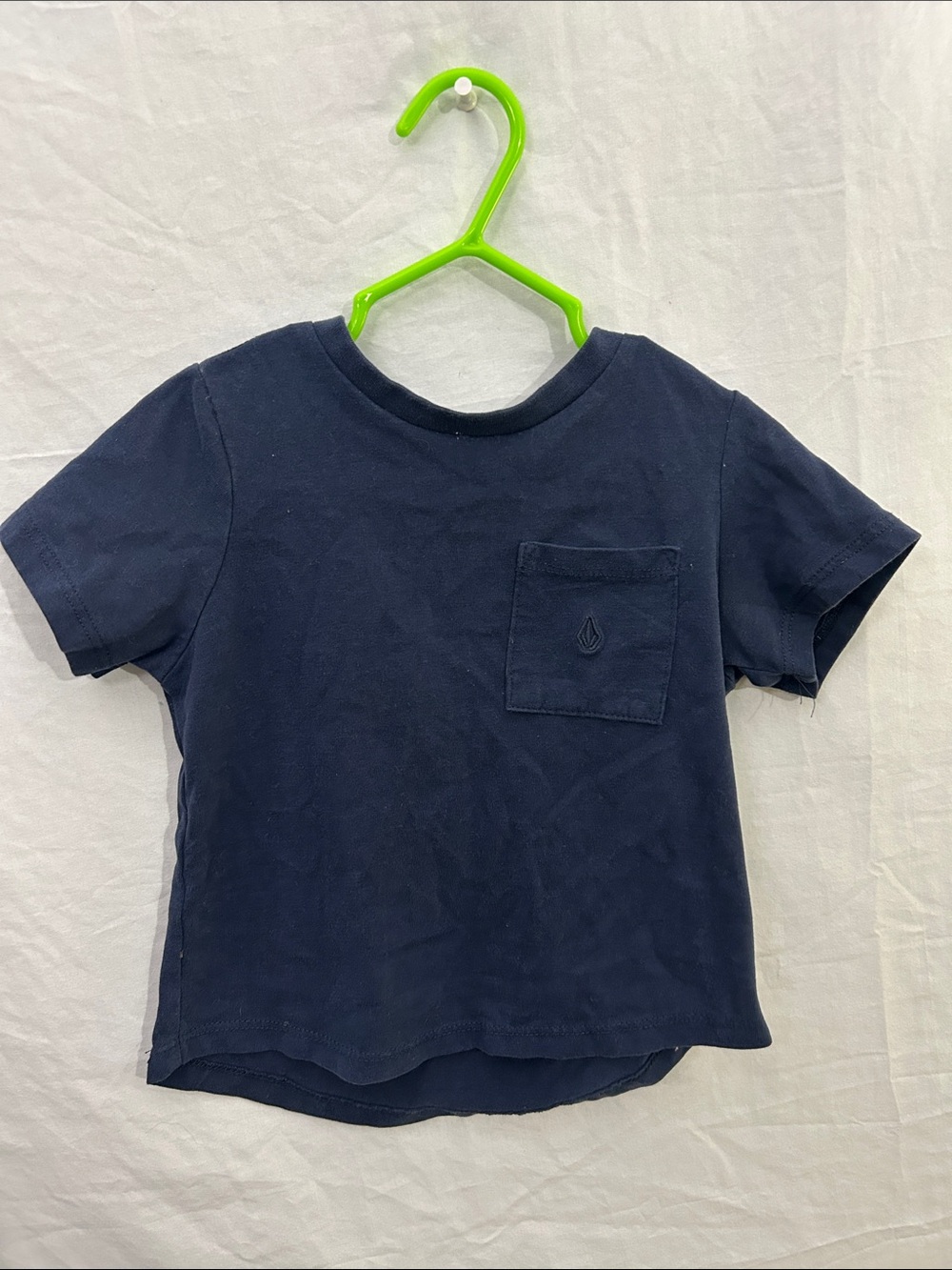 Volcom Navy Short Sleeve Pocket Tee for Kids 18 MO